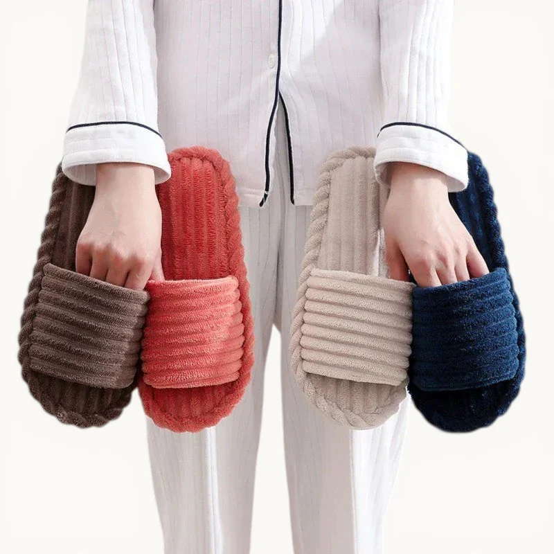 Chaussons velours femme