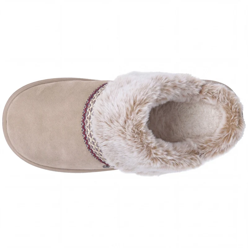 Chaussons Mules Femme BLOUP Beige liseré