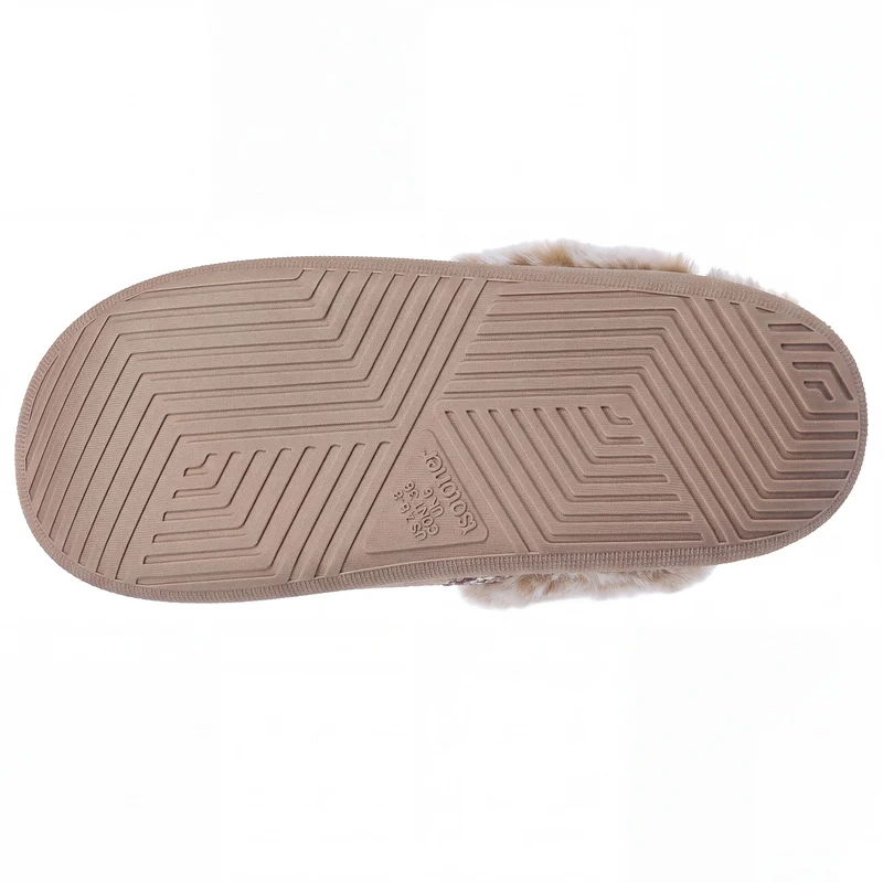Chaussons Mules Femme BLOUP Beige liseré