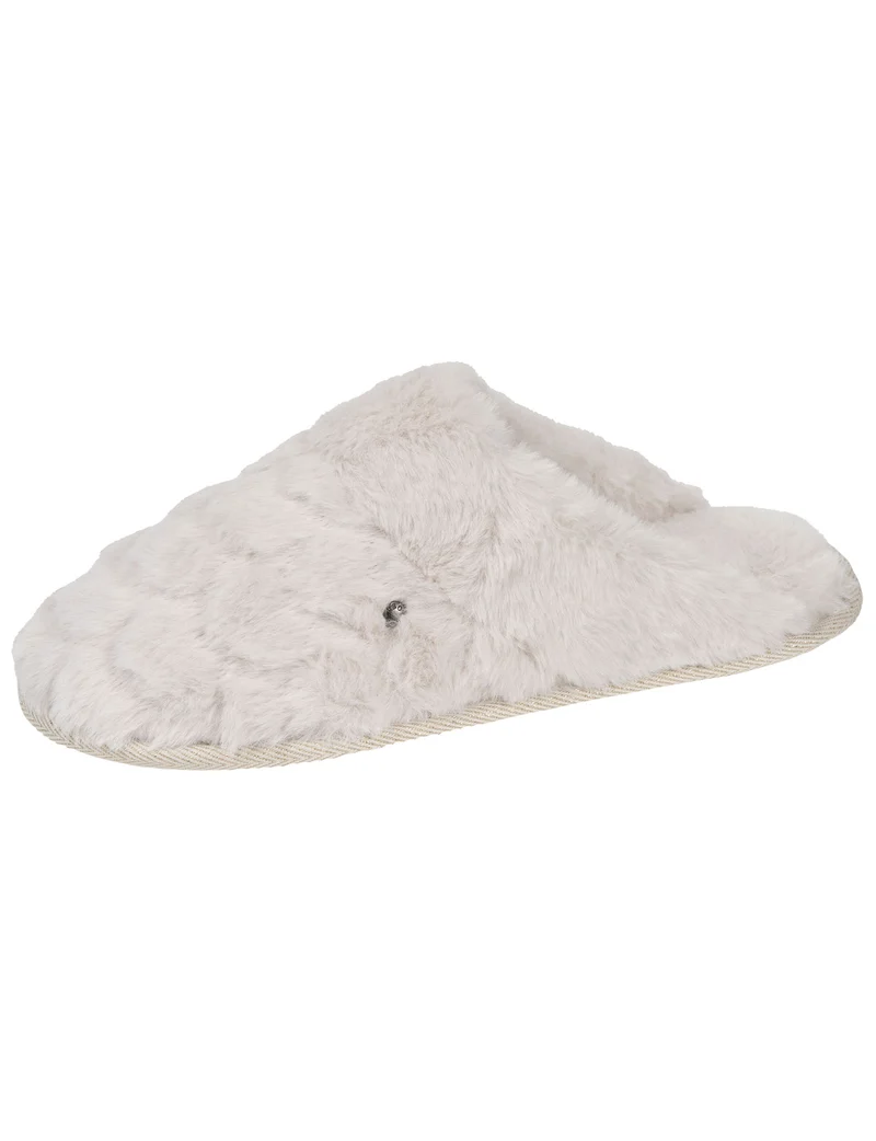 Chaussons Mules plates Femme Ivoire