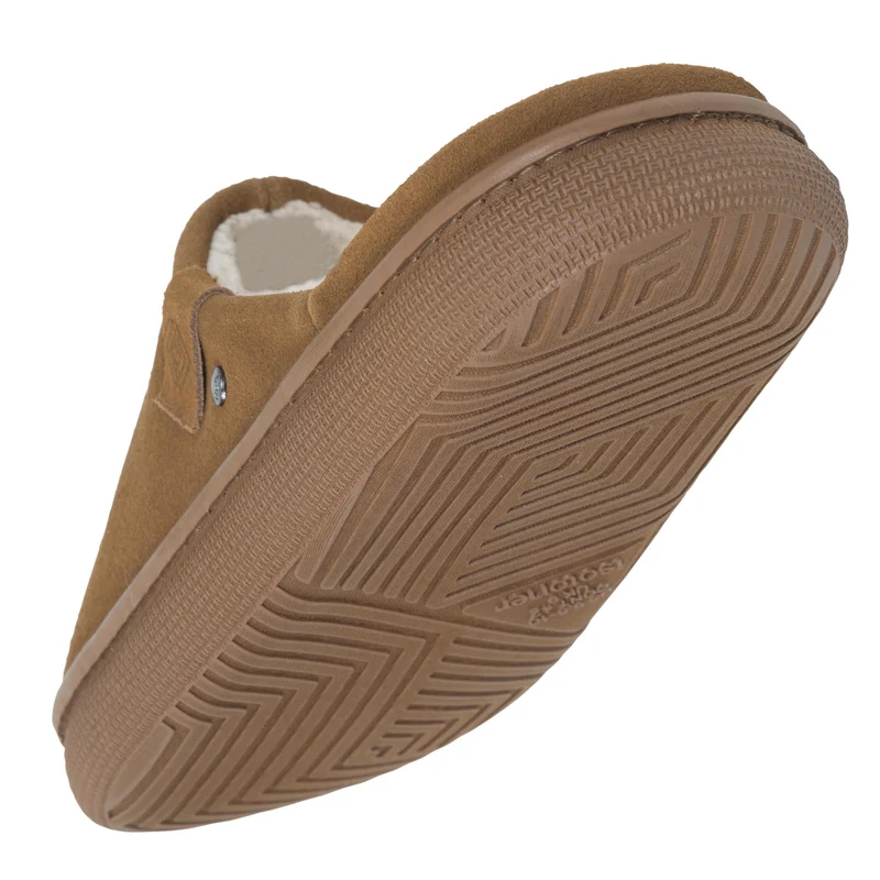 Chaussons Mules Homme BLOUP Camel sherpa