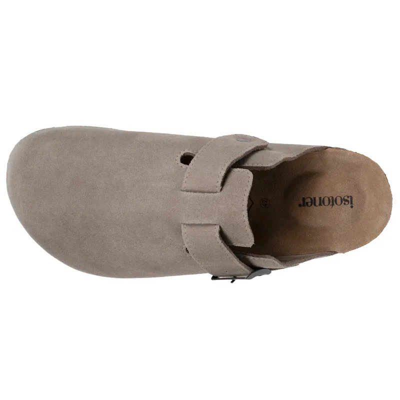 Mules Sabots Homme cuir Taupe