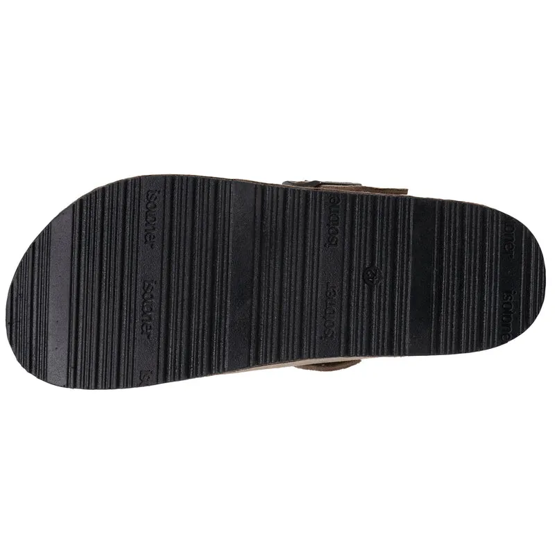 Mules Sabots Homme cuir Taupe