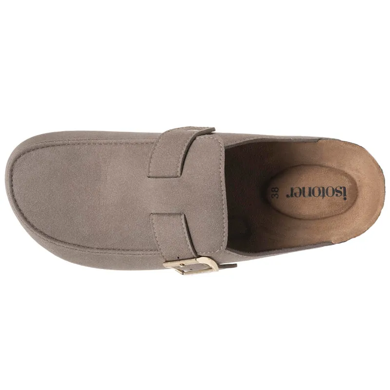 Sabots Mocassin Femme Taupe