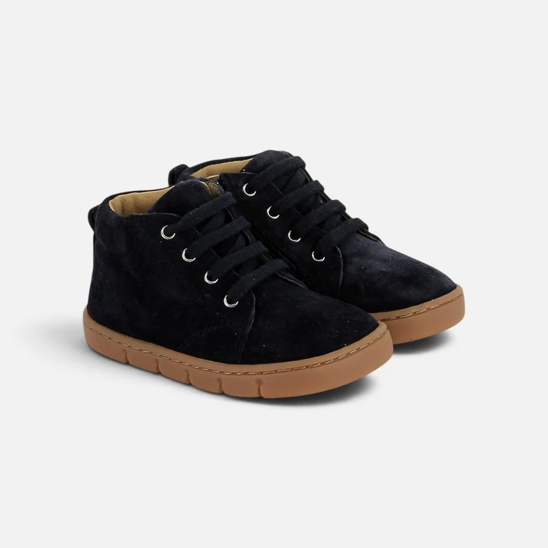 TEKO ZIP LACE - VELOURS - NAVY