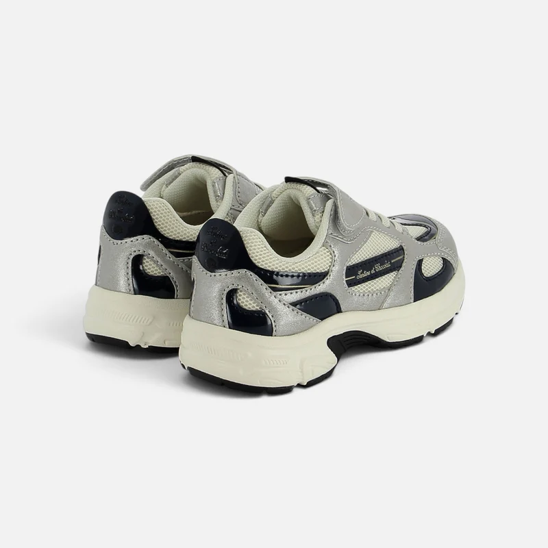 TC SNEAK JOG - LAMINATO-MESH - SILVER-BLUE
