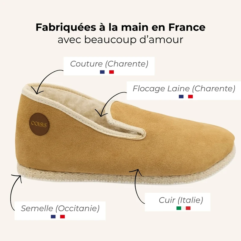 Charentaises Cuir Écorce de Noisettes 🇫🇷