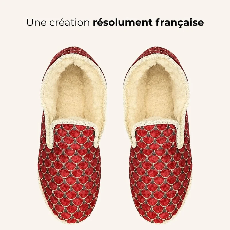 Charentaises Écailles Impériales Rouge 🇫🇷