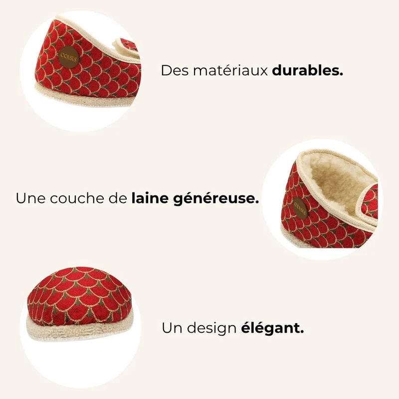 Charentaises Écailles Impériales Rouge 🇫🇷