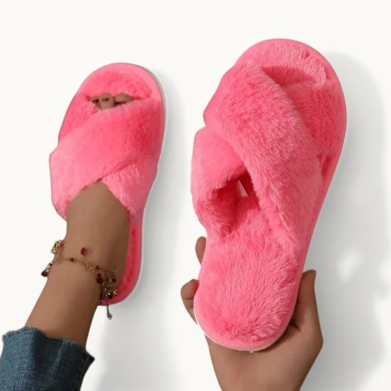 Chausson femme fourrure - Liefse