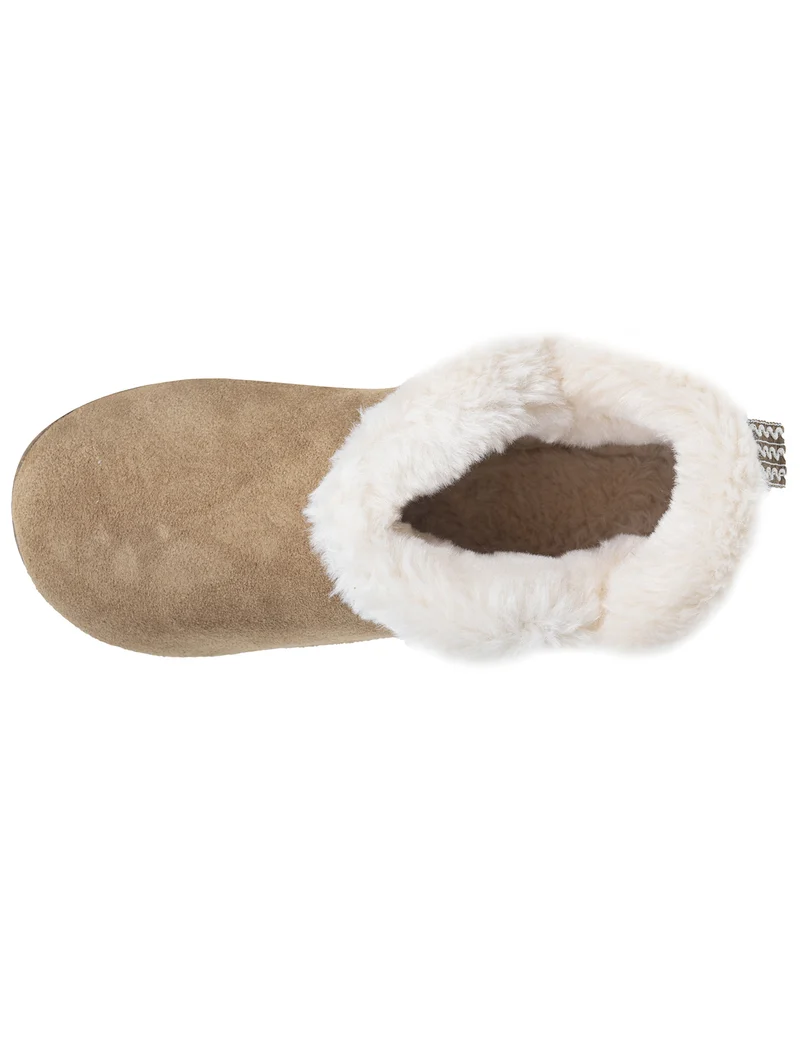 Chaussons Bottillons cuir Femme Camel