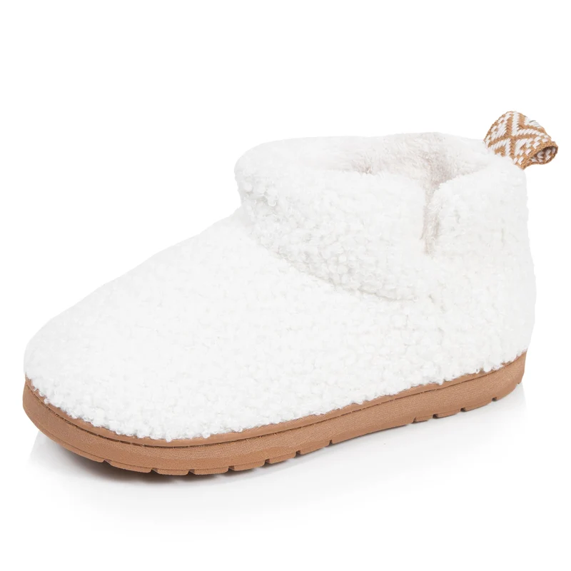 Chaussons Bottillons Enfant Ivoire sherpa