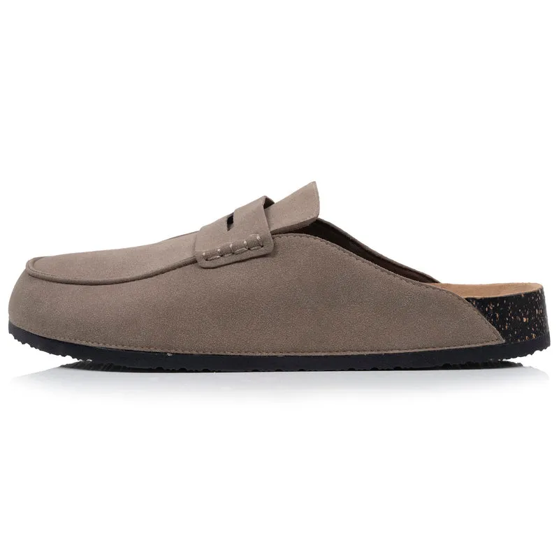 Sabots Mocassin Homme Taupe