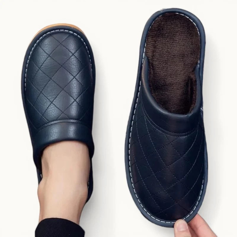 Chausson en Cuir Polaire