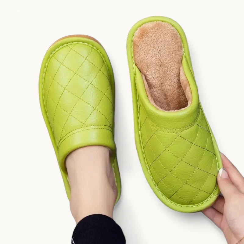 Chausson en Cuir Polaire