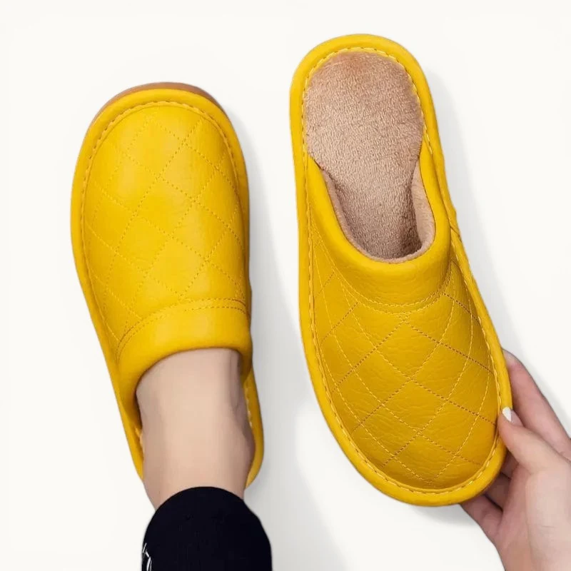 Chausson en Cuir Polaire
