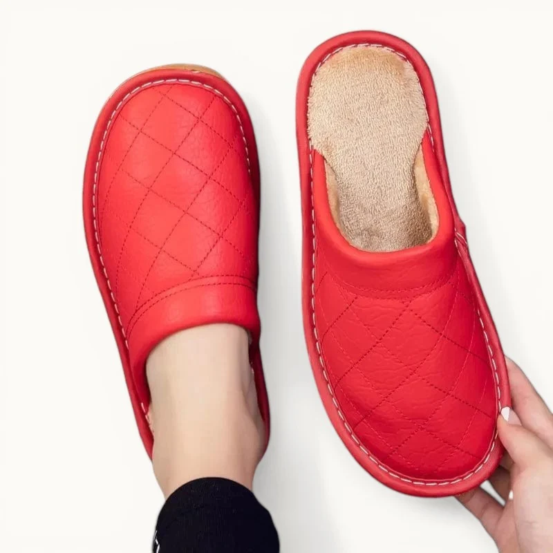 Chausson en Cuir Polaire