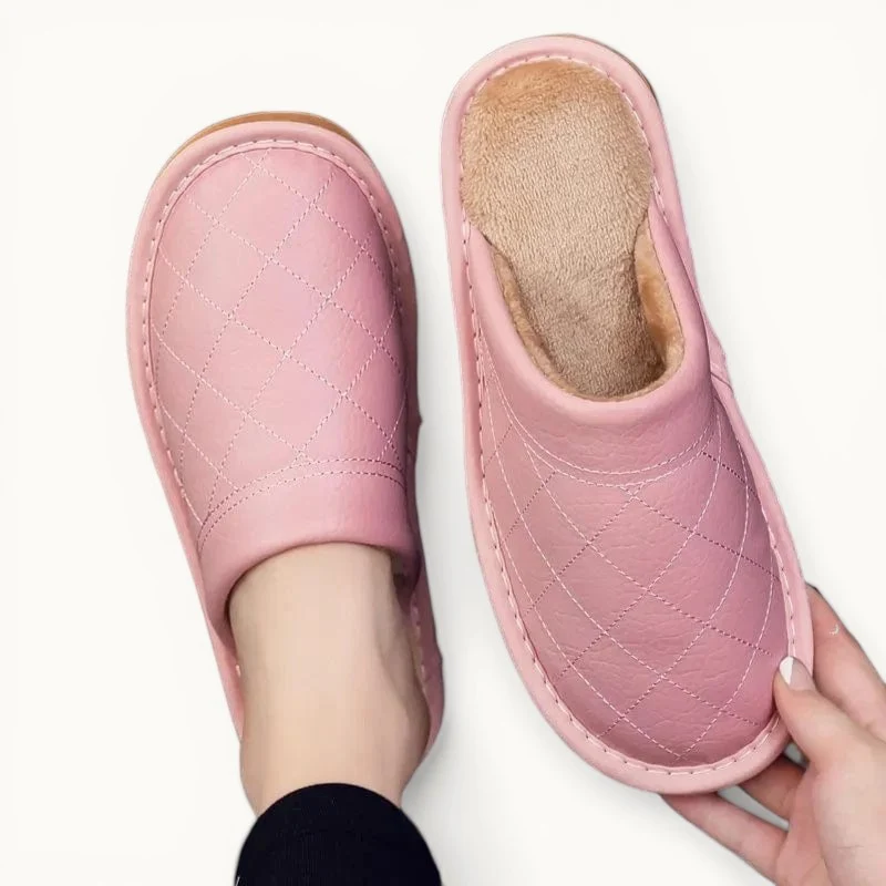 Chausson en Cuir Polaire