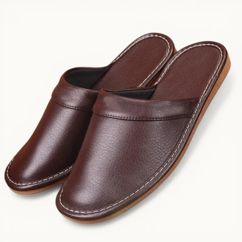 Chausson en cuir