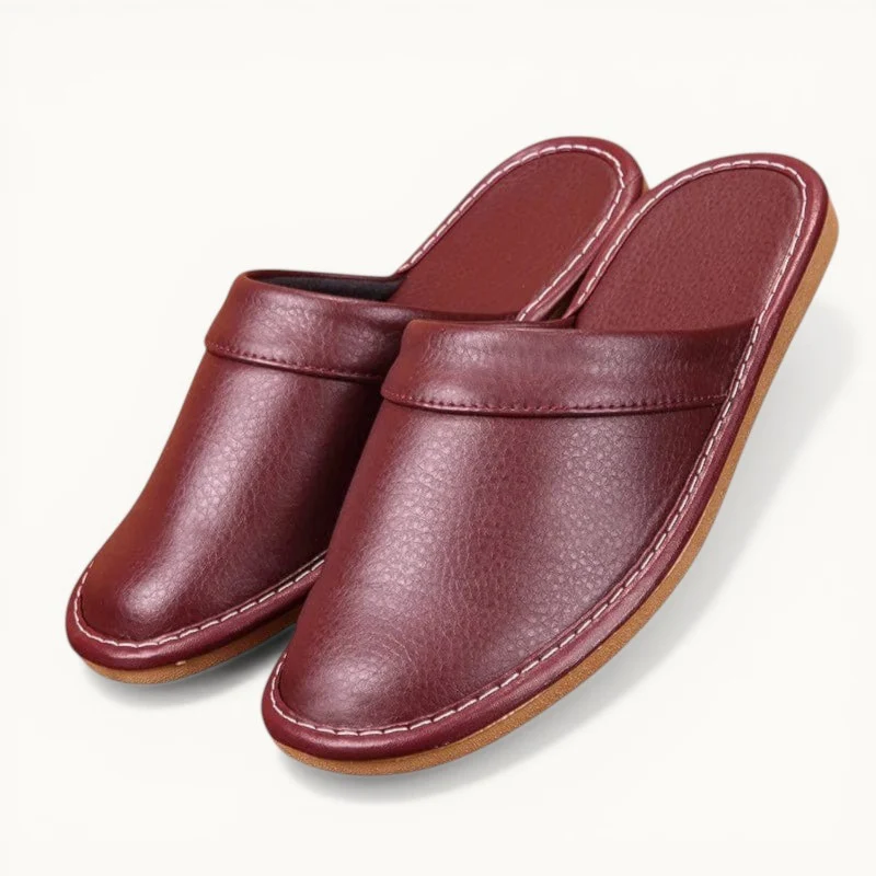 Chausson en cuir