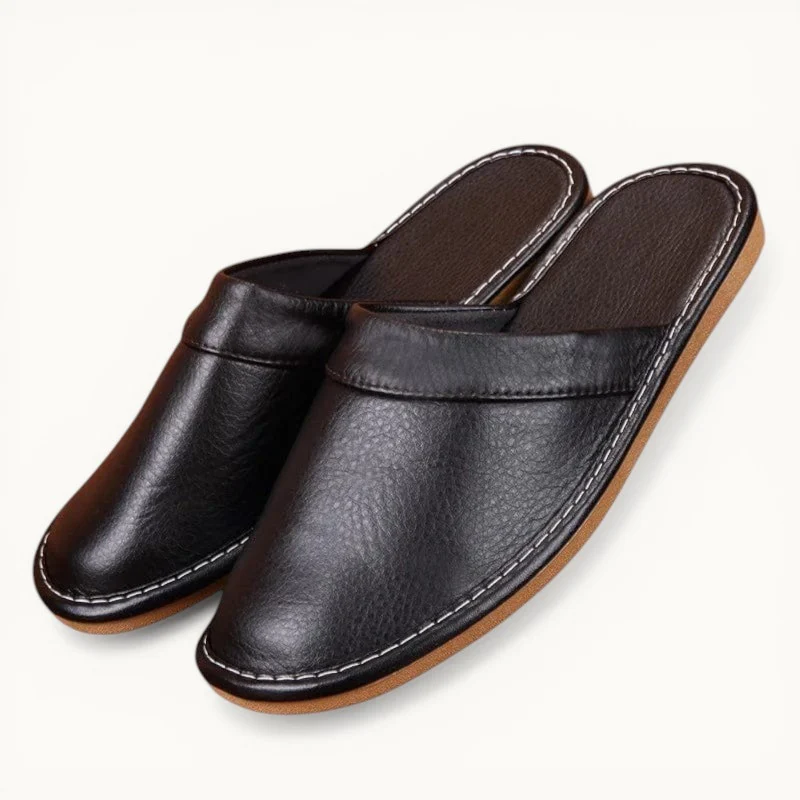 Chausson en cuir