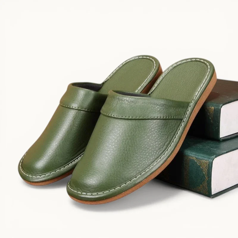 Chausson en cuir