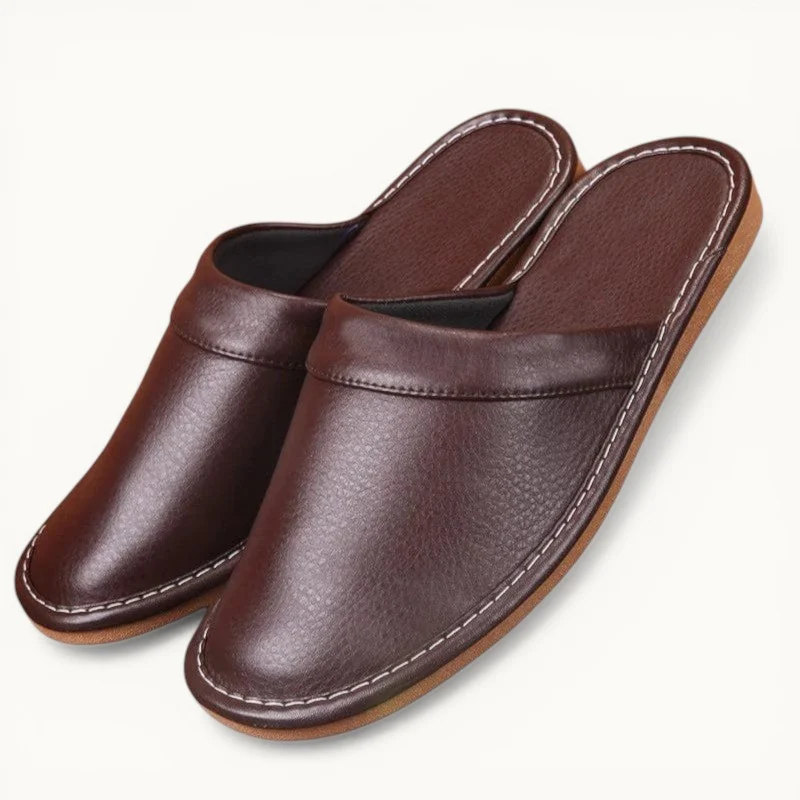 Chausson en cuir