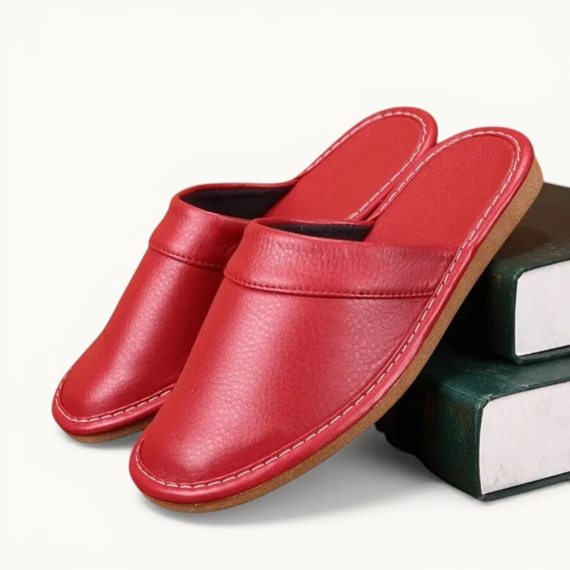 Chausson en cuir