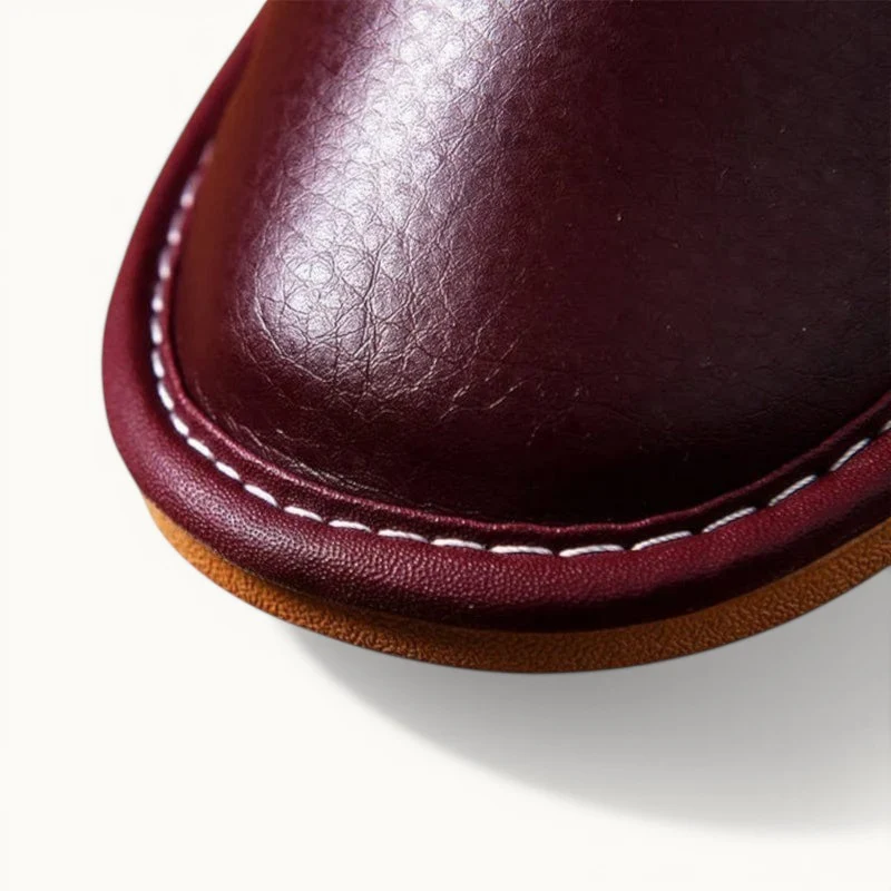 Chausson en cuir