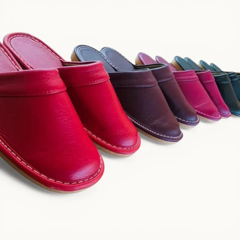 Chausson en cuir