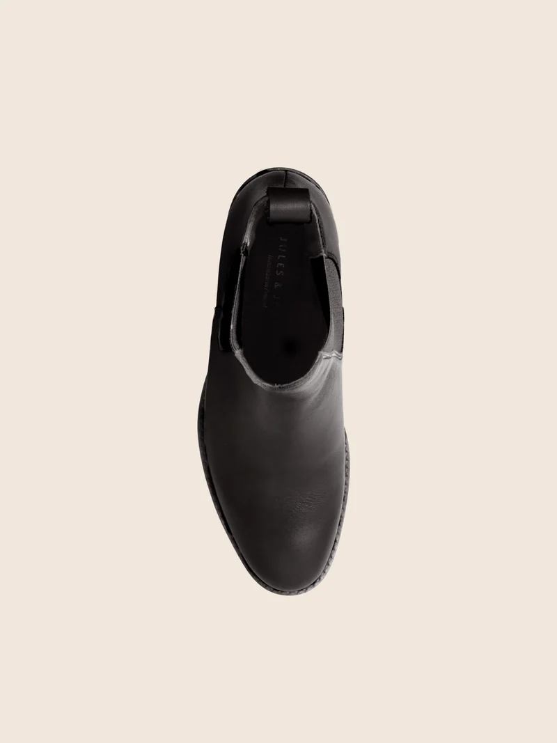 Bottines Chelsea cuir noir