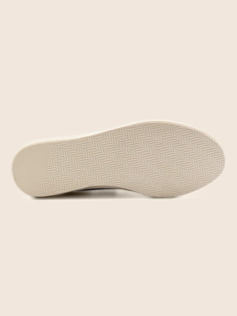 Baskets scratch cuir daim marron doré
