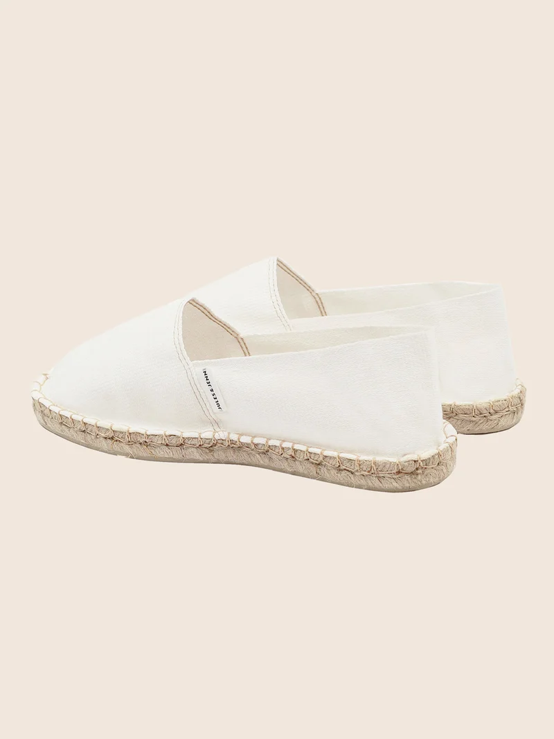 Espadrilles toile coton blanc