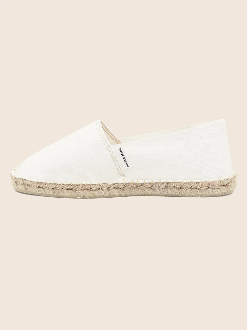 Espadrilles toile coton blanc