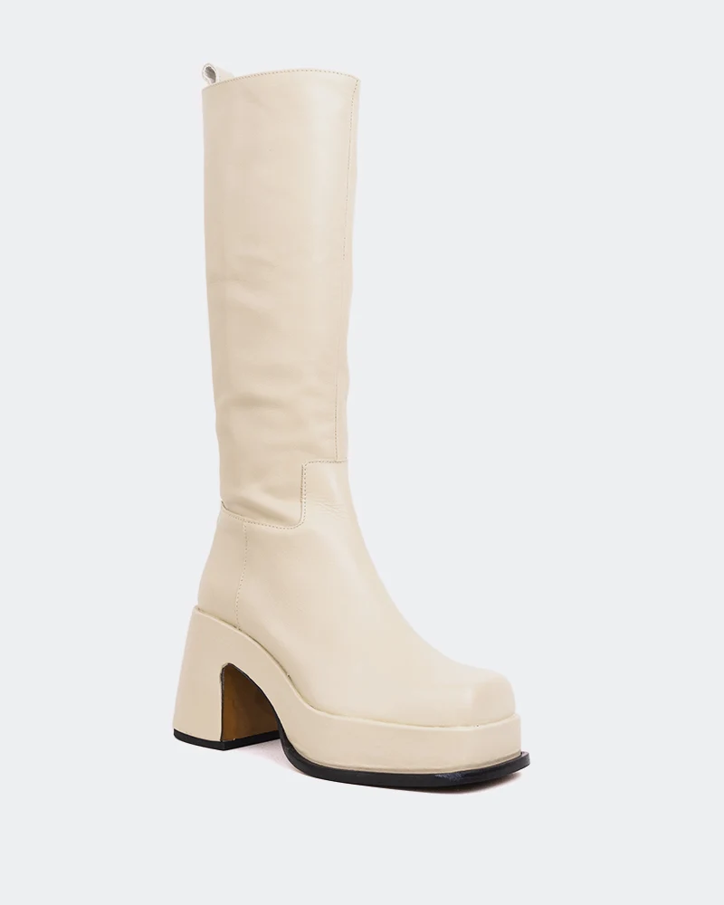 Valletta Off White Leather