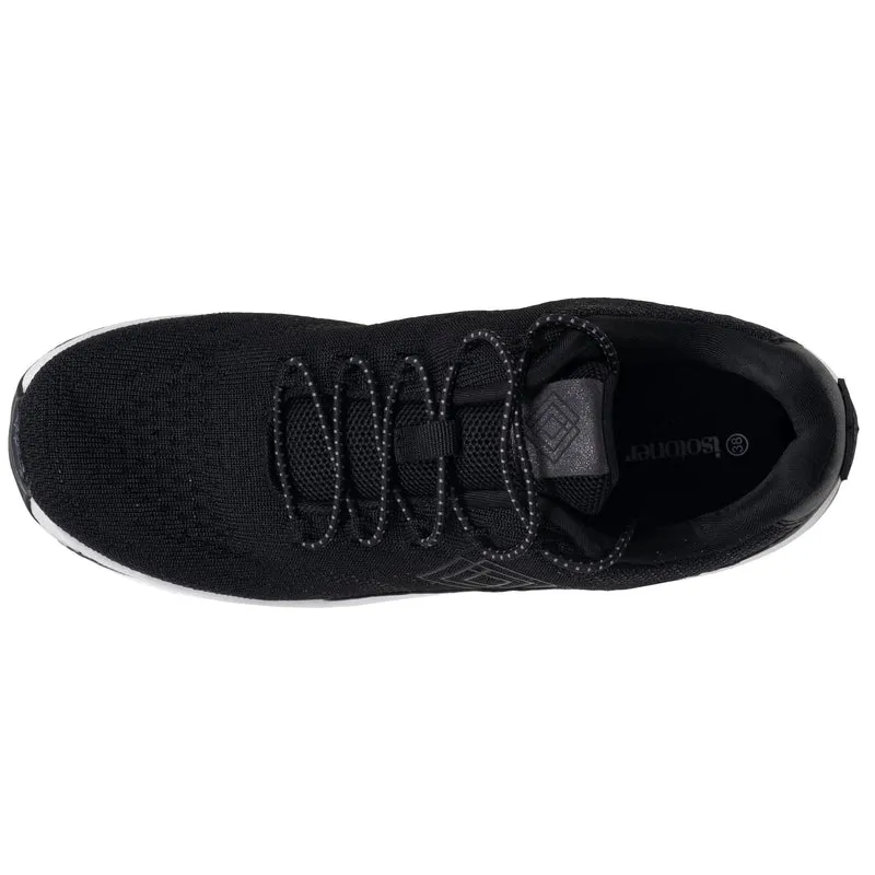 Baskets Femme Confort lacets Noir