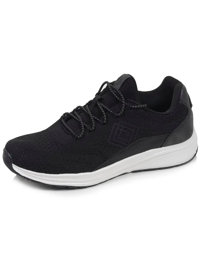 Baskets Femme Confort lacets Noir
