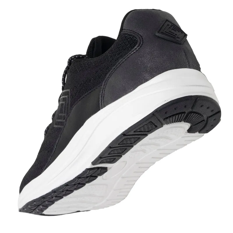 Baskets Femme Confort lacets Noir