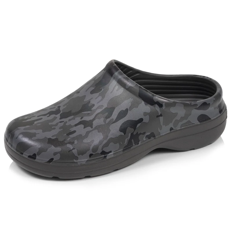 Sabots de jardin Homme Camouflage Gris