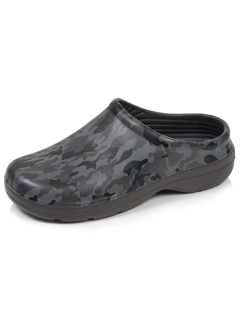 Sabots de jardin Homme Camouflage Gris