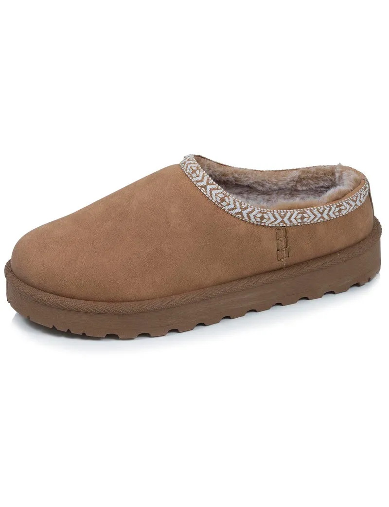 Sabots Cozy Femme fourrés Camel