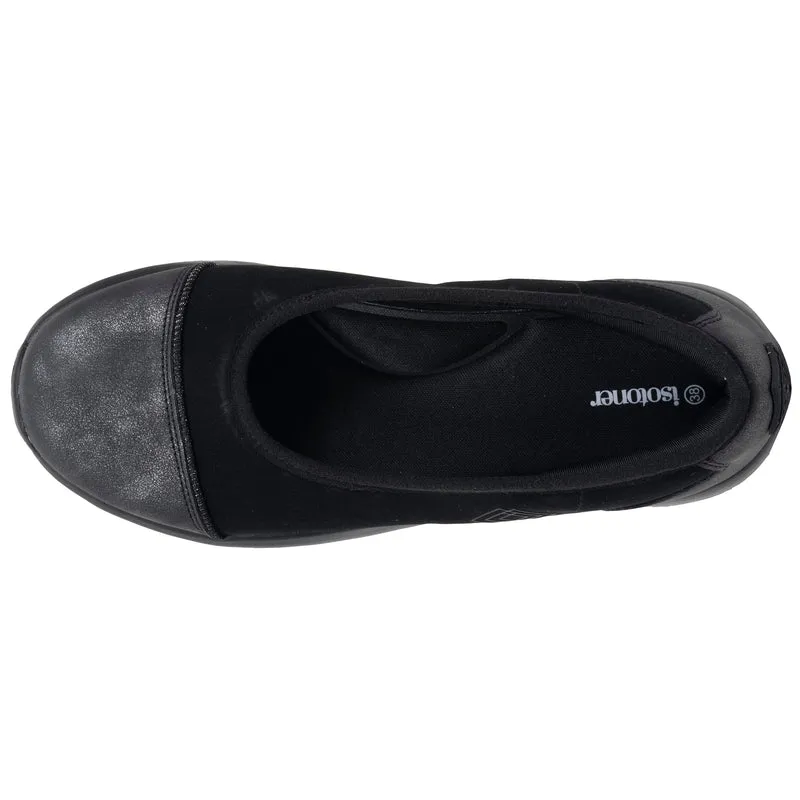 Ballerines Femme slip-on Noir/Gris
