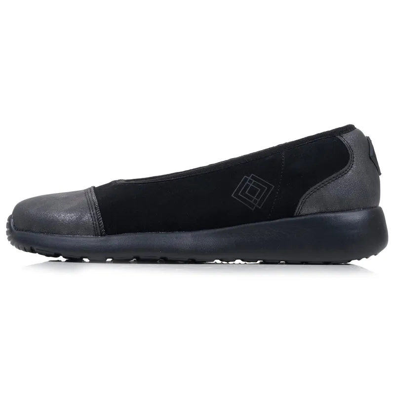 Ballerines Femme slip-on Noir/Gris