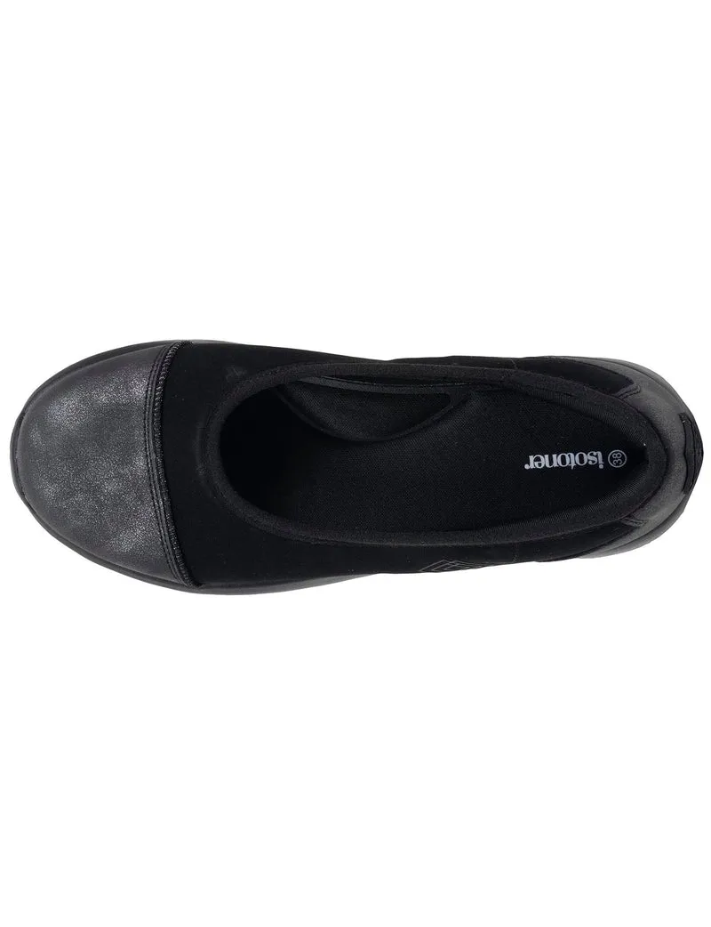 Ballerines Femme slip-on Noir/Gris