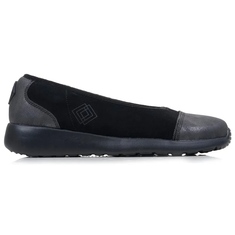 Ballerines Femme slip-on Noir/Gris
