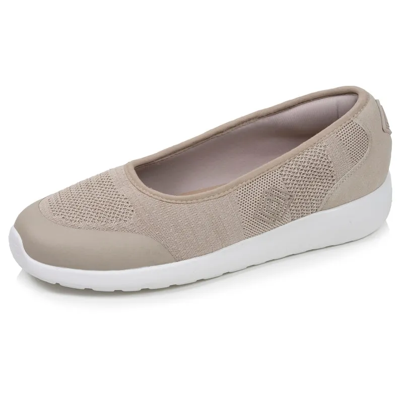 Ballerines Femme slip-on Beige chiné