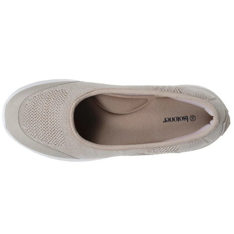 Ballerines Femme slip-on Beige chiné