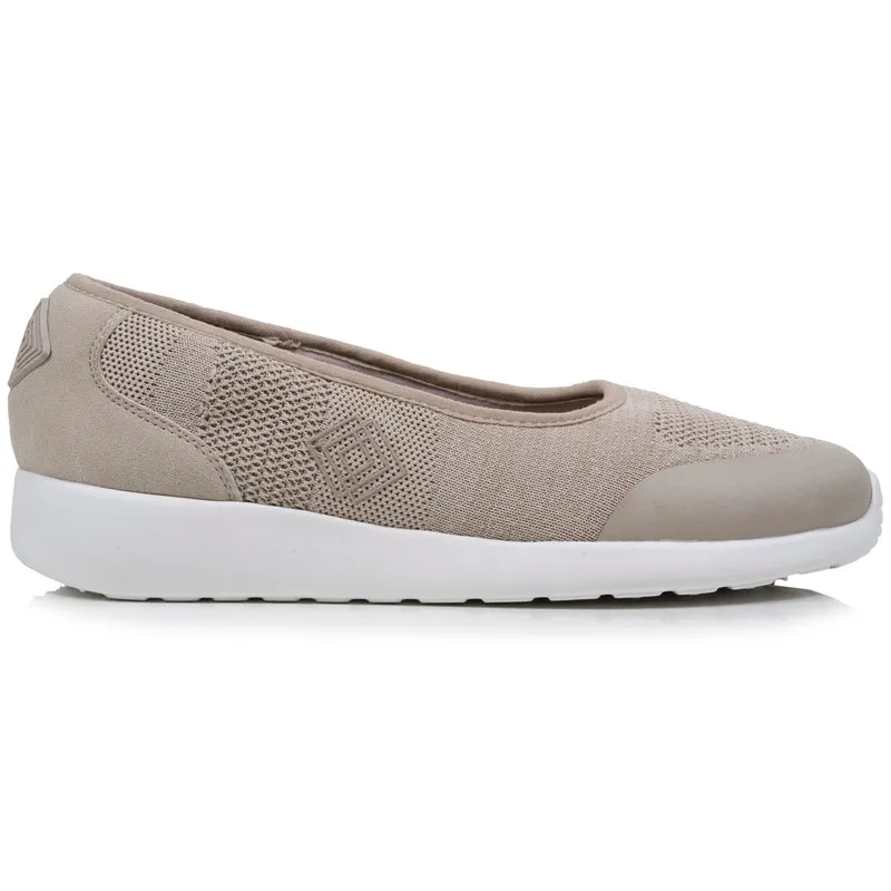 Ballerines Femme slip-on Beige chiné