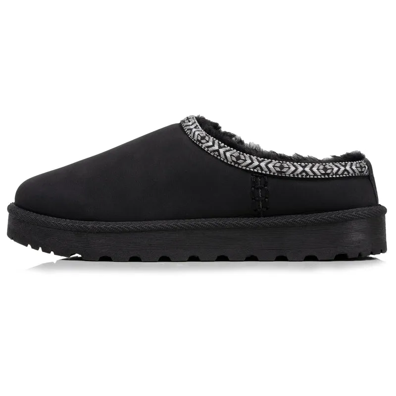 Sabots Cozy Femme fourrés Noir