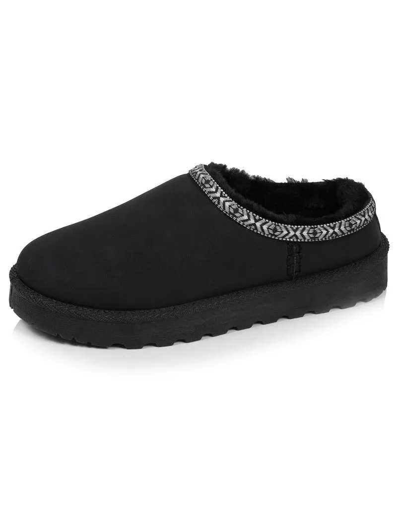 Sabots Cozy Femme fourrés Noir